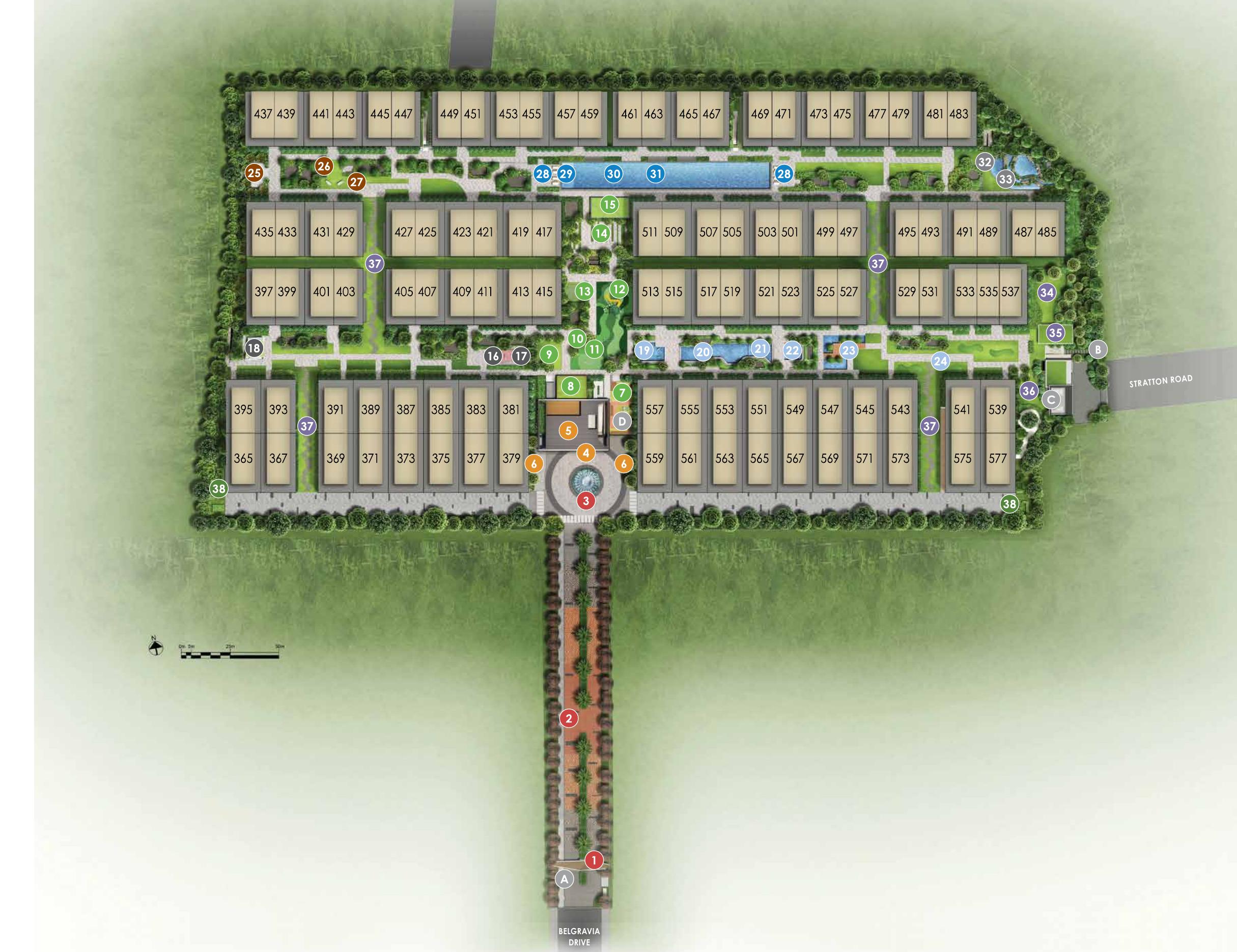 Belgravia Ace Schematic Site Layout Plan